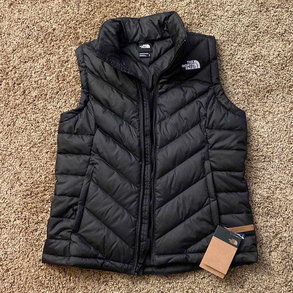 North Face black puffer vest